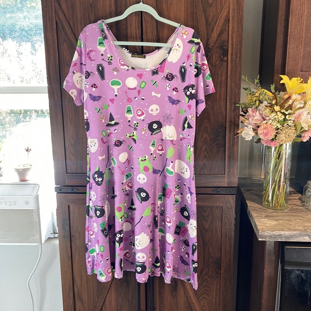 Purple Halloween dress!